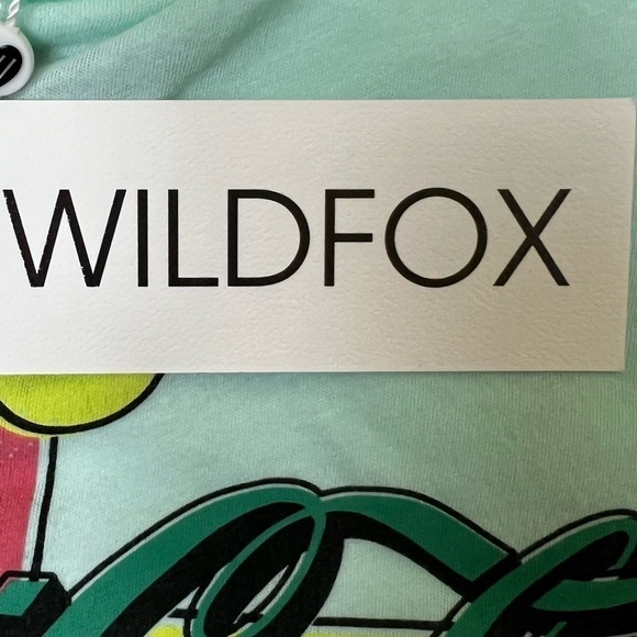 Wildfox Lyla Drink Coke® Soothing Sea Cotton Graphic Tank Top -Size X Small, NWT - Picture 15 of 15